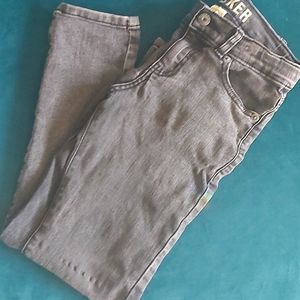 Grey wash skinny punk rocker jeans